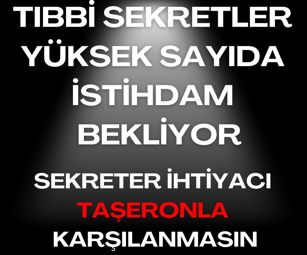 📢Aile Sağlığı Merkezlerinde 
📢Toplum Sağlığı Merkezlerinde
📢Komuta Kontrol Merkezlerinde
📢Yaşam Projesinde
📢Şehir Hastanelerinde
📢Aile Diş Hekimliği Uygulamasında
Yer alan Tıbbi Sekreterler yüksek sayıda istihdam bekliyor.
<a href="/drmemisoglu/">Prof. Dr. Kemal Memişoğlu</a> <a href="/memetsimsek/">Mehmet Simsek</a> 
#TıbbiSekreterlerGünü