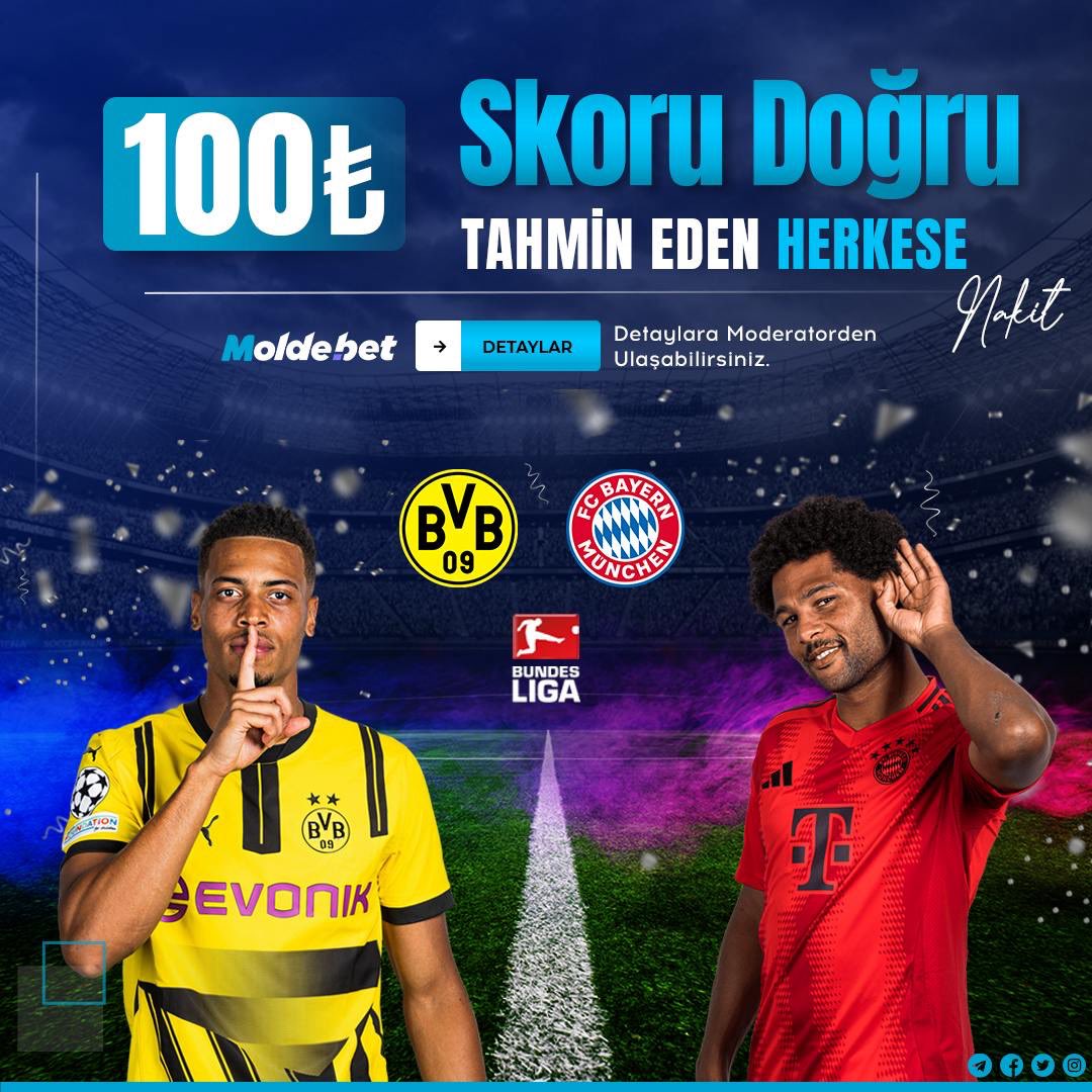 🔥HERKESE 100₺ NAKİT ÖDÜL💸

🔥 TAHMİNİNİ YAZ

🚀 Havale Yatırıma %30 NAKİT!

📣 %25 Casino Discount!

💵 5Dk'da Ödeme Garantisi ! 

📲 X adresimizi takip et !

🗣 Tahminde  5 arkadaşını etiketle
📣 Her üyemiz 1 kere yararlanabilir!
✅  Gönderiyi RT yap
🔄 Maks. çekim 500₺
📣