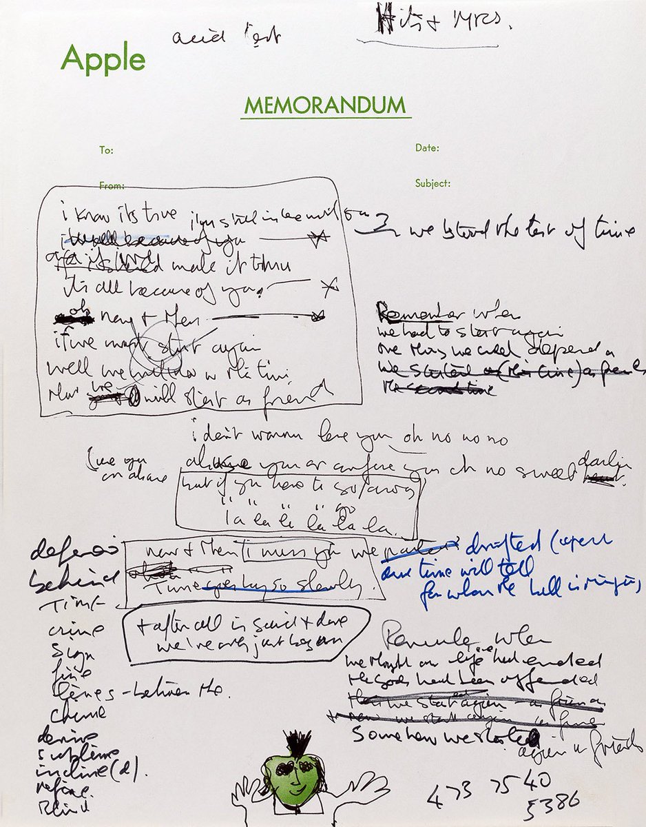 John Lennon's complete sketch of Now And Then

Thank you so much John Lennon Estate for sharing it with me at the Citizen of Nutopia forum 🤍

© Yoko Ono