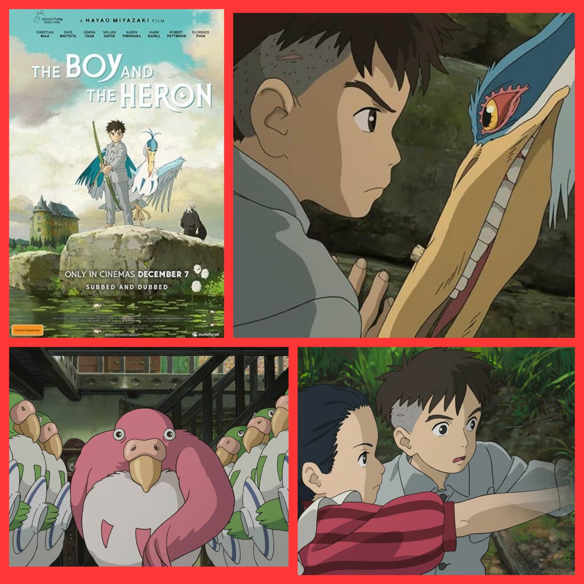 TallyMichelle4's tweet photo. #AnimeMovies #AnimeSeries
#ColorfulJapan #FilmX
#TheBoyAndTheHeron (2023)
In the wake of his mother's death and his father's remarriage, a headstrong boy named Mahito ventures into a dreamlike world shared by both the living and the dead. https://t.co/AKeShaXyzO