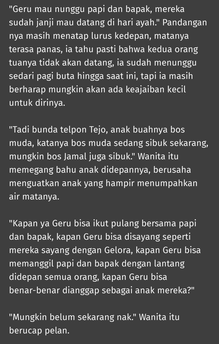 halulevel1's tweet photo. #geminifourth au - Geru Lora

Special part of Cookies

Perbedaan antara Geru dan Lora saat hari ayah

Geru https://t.co/kuuAZCDYOd