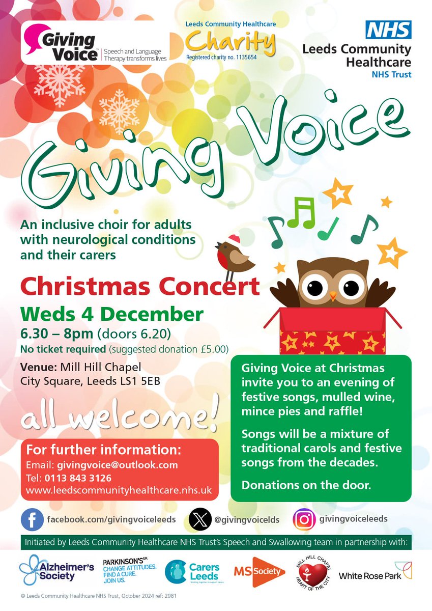 Giving Voice Choir (@givingvoicelds) on Twitter photo Are you looking for something Christmassy to do? Join us for our Christmas concert on Wednesday 4th December <a href="/MillHillChapel/">Mill Hill Chapel</a>
All welcome <a href="/LCHNHSTrust/">LCH NHS Trust</a> Are you looking for something Christmassy to do? Join us for our Christmas concert on Wednesday 4th December <a href="/MillHillChapel/">Mill Hill Chapel</a>
All welcome <a href="/LCHNHSTrust/">LCH NHS Trust</a>