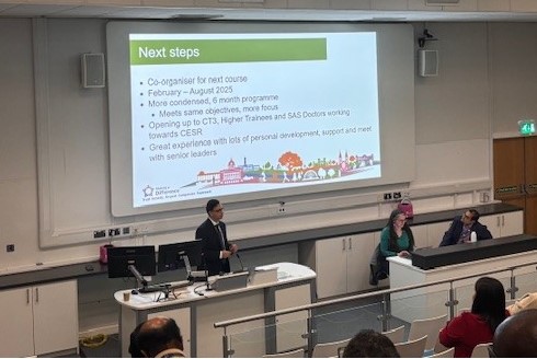 Dr Kiron Griffin, ST5 Trainee in CAMHS, talks about his experience with the leadership programme aimed at Higher Speciality Trainees Doctors. He says it was a fantastic opportunity to network and learn new skills