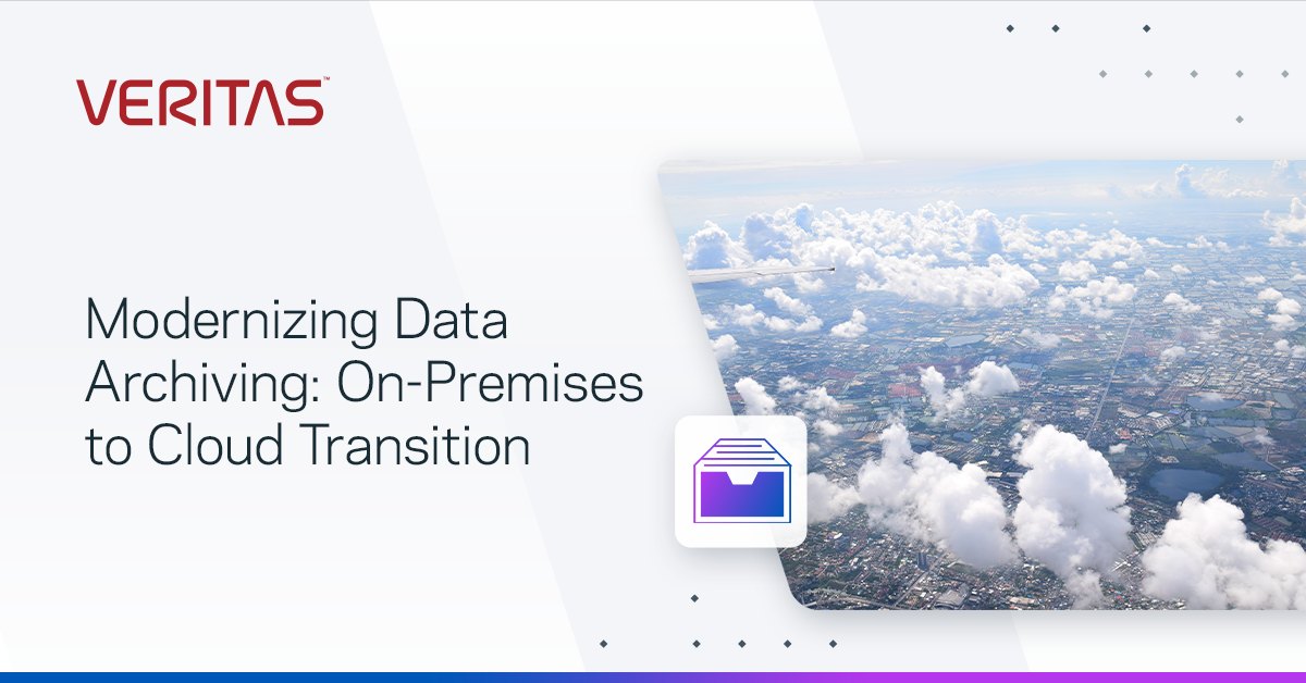 Transitioning data archiving from on-premises to the cloud offers unparalleled benefits: scalability, cost-efficiency, and enhanced security. Discover how Veritas Cloud Archiving can help you seamlessly migrate and optimize your data management: vrt.as/4aWPHEw
