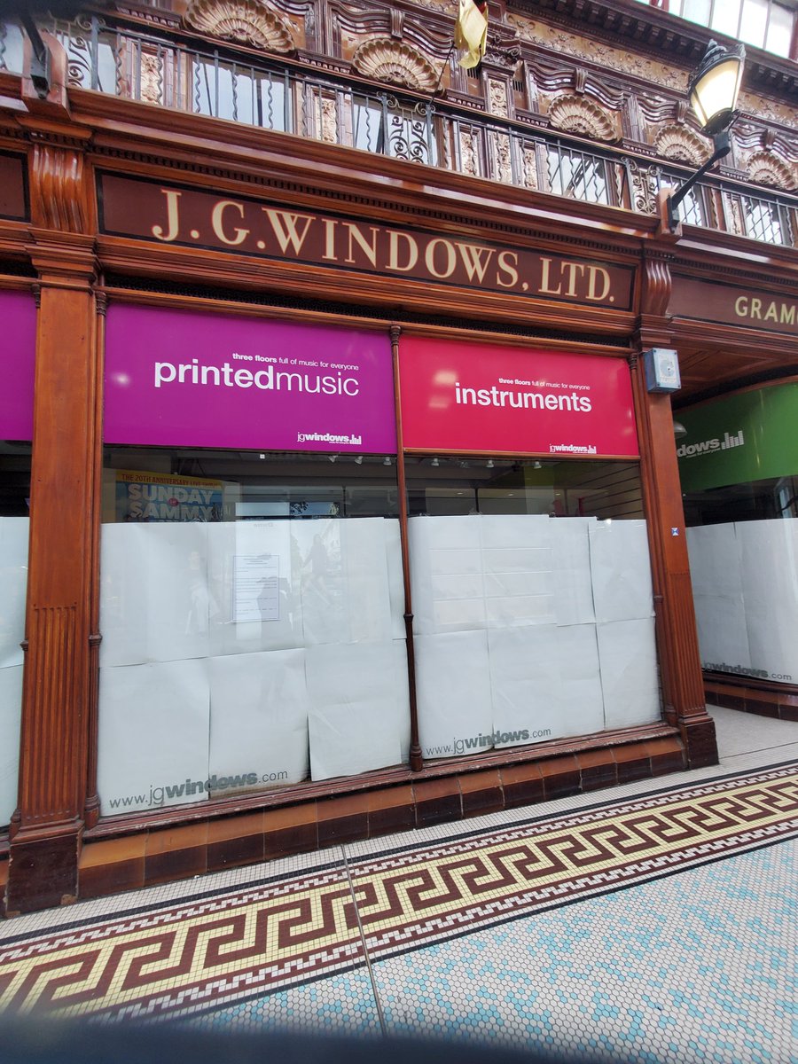 So sad, am watching <a href="/jgwindows/">JG Windows Music Shops</a>
 being boarded up as we speak.
Closed with immediate effect today.
It's been there since 1908 😪 
<a href="/NEBylines/">North East Bylines</a>