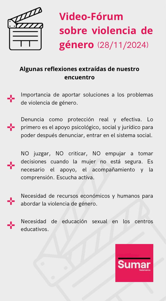 👋 Si ayer no pudiste acudir a nuestro encuentro sobre violencia de género, te dejamos unas conclusiones que pudimos debatir 

👇👇👇👇
