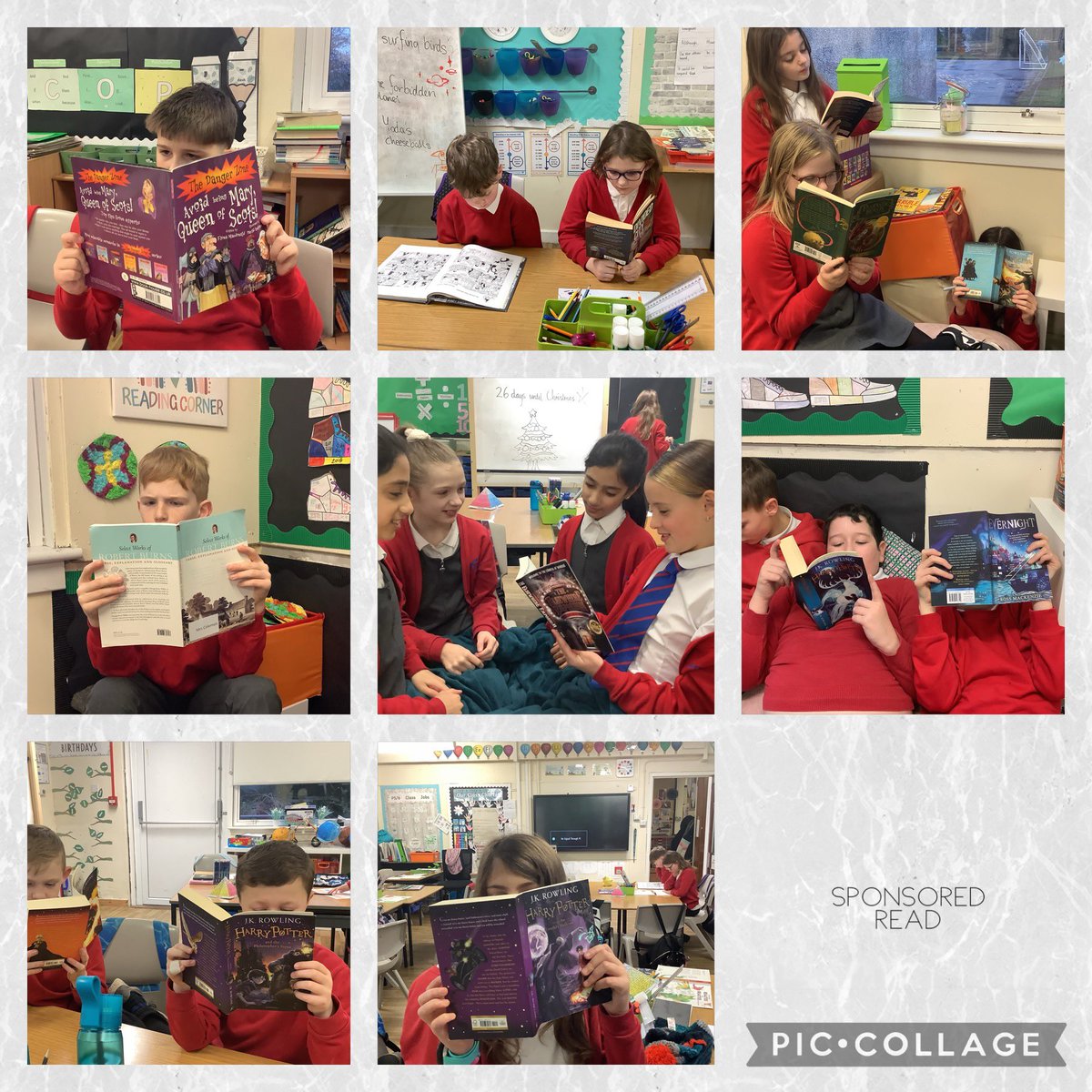 P5/6 enjoyed taking part in the St Andrew’s Reading Challenge. We raised money for our school whilst reading Scottish literature together. Thank you for your sponsorship. #langbanklovesreading
