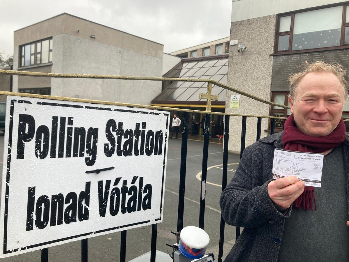 As a new Irish citizen, I was very pleased to exercise my democratic rights by voting in today’s general election