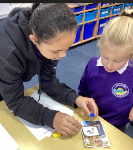 SkegInfantAcad's tweet photo. Seahorse class enjoyed meeting up with their partner class @SkegJuniorAcad today to share their work as part of the joint computing project. https://t.co/eEoH0XDogV