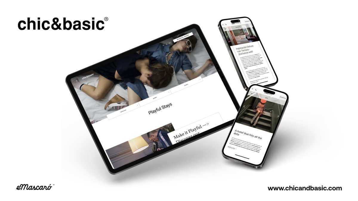 🎉 ¡Celebramos junto a chic&amp;basic su 20º aniversario! 🎉

Nos enorgullece haber sido parte de su transformación digital, creando una web innovadora que refleja su esencia única de confort, arte, moda y diseño. 🚀

Consulta el caso de éxito completo aquí:
emascaro.com/en/proyectos/c…