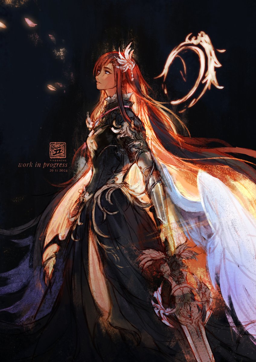 fiveonthe's tweet photo. fru ryne/pandora wip✨#FFXIVART https://t.co/XEae6TX5fn