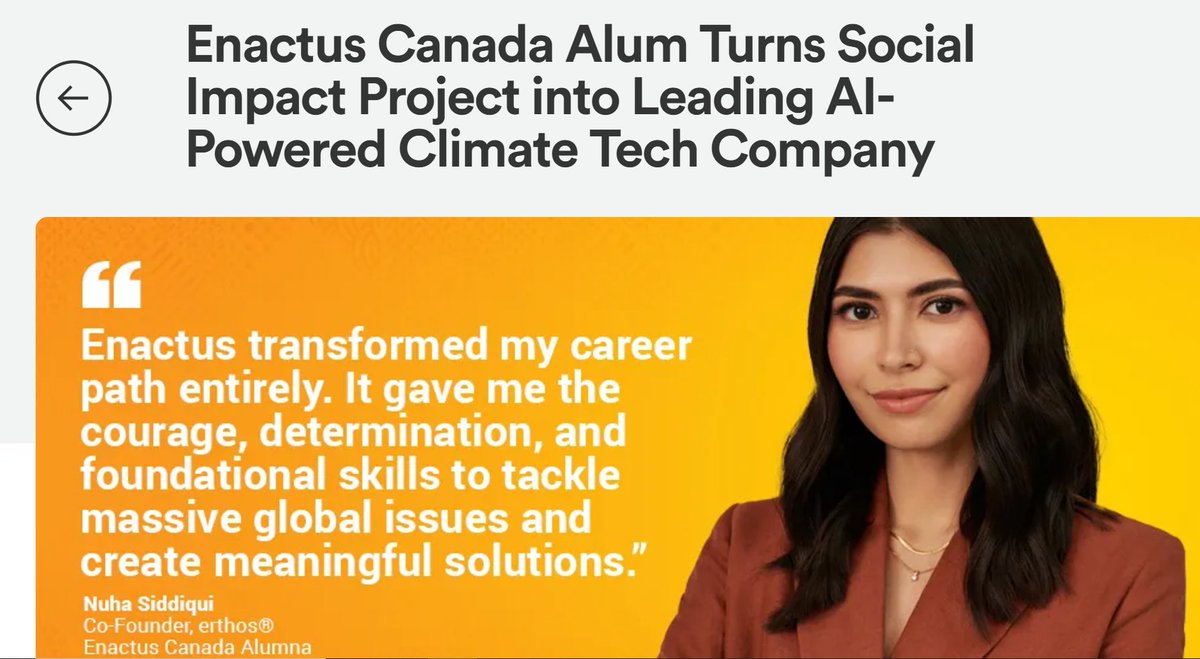 Happy Eco News (@happyeconews) on Twitter photo Today, we have a guest post by Izabela Shubair, a copywriter, who writes about an alum from <a href="/Enactus_Canada/">Enactus Canada</a> who successfully turned a social impact project into a leading AI powered climate tech company.
happyeconews.com/enactus-canada…
#happyeconews Today, we have a guest post by Izabela Shubair, a copywriter, who writes about an alum from <a href="/Enactus_Canada/">Enactus Canada</a> who successfully turned a social impact project into a leading AI powered climate tech company.
happyeconews.com/enactus-canada…
#happyeconews