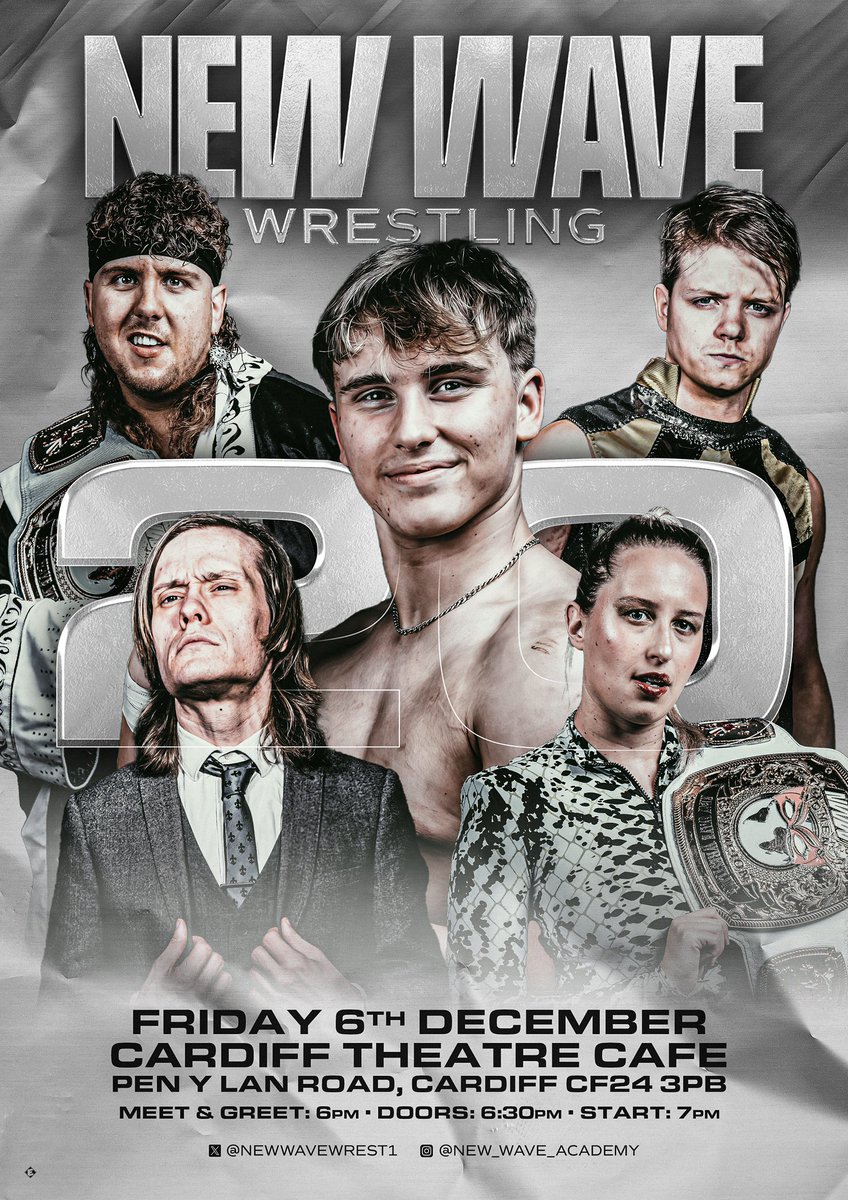 🚨WE ARE 7 DAYS AWAY 🚨

NEW WAVE 20 our FINAL show of the year. We have the NWW NEW WAVE CHAMPIONSHIP SCRAMBLE; the NWW Women’s championship! Both championships are on the line!! 

Those who’s been to a show this year we THANK YOU. It’s been an incredible year. You know when you