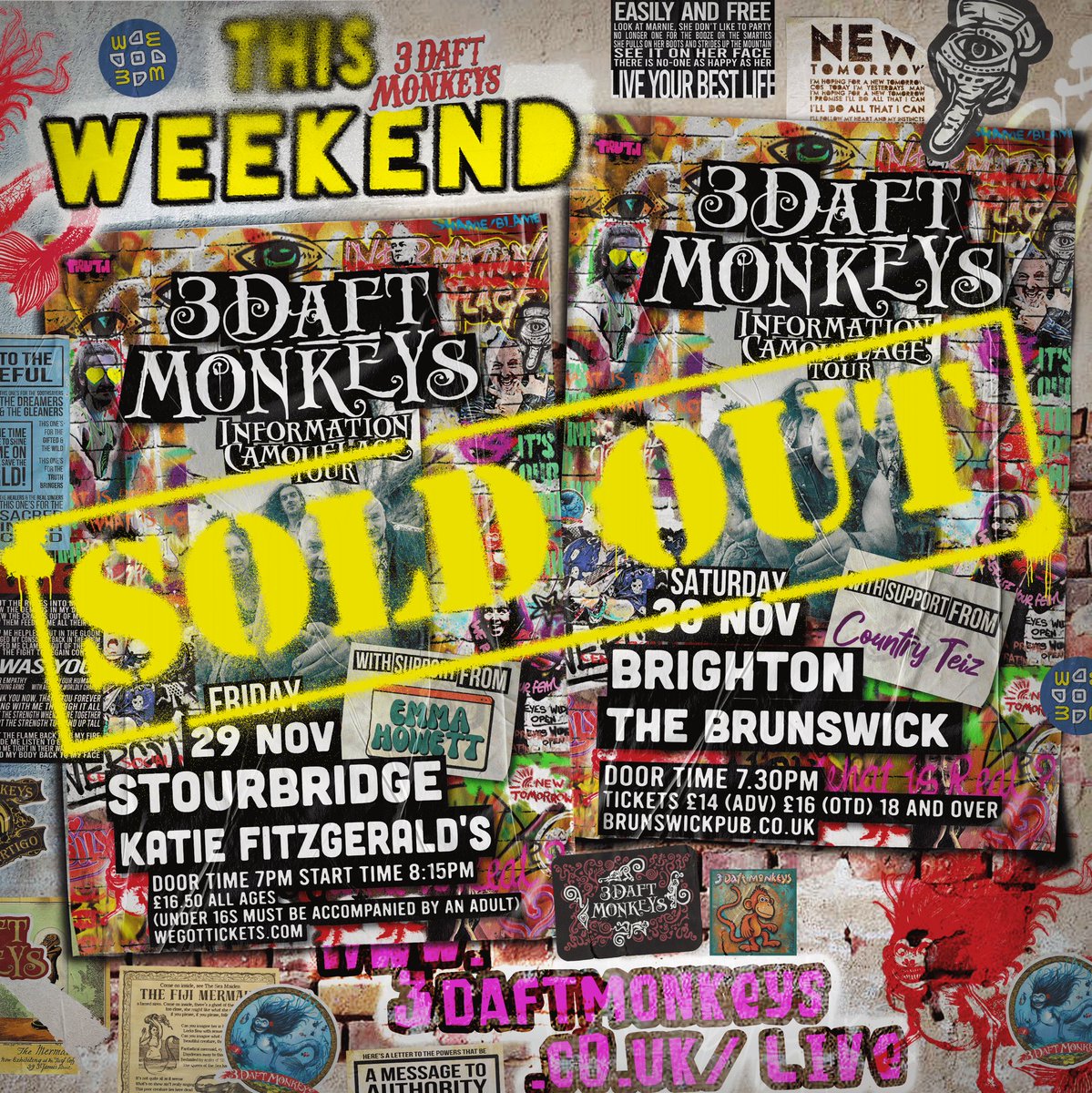 Amazing news!! Both shows this weekend are now s%ld 0ut!!! It’s going to be quite the weekend! <a href="/Katieftzgeralds/">Katie Fitzgeralds</a> <a href="/thebrunswick/">John Chin</a> #independentband #uktour #originalmusic