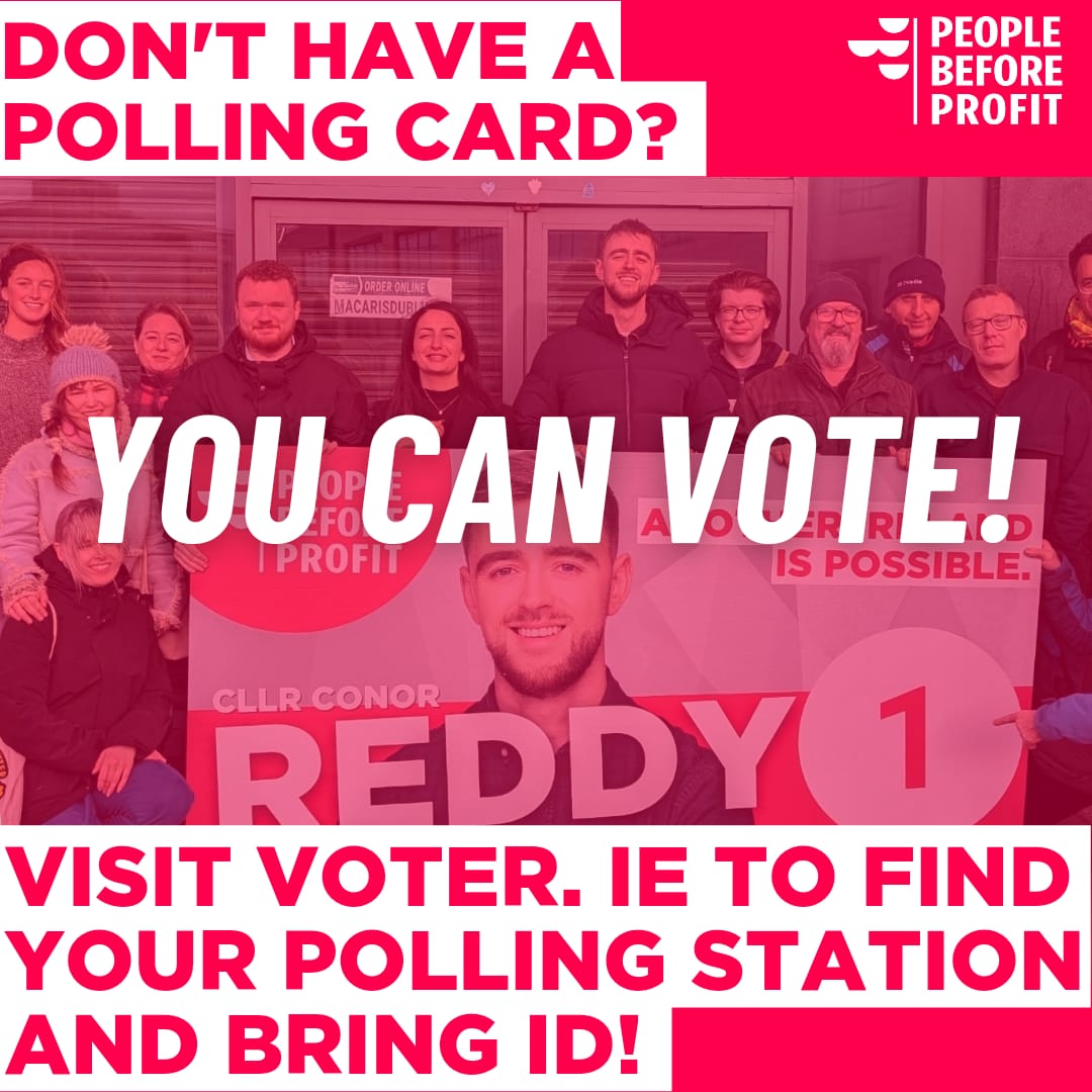 If you want change you need to vote now. Bigger turn out favours the Left.

#Election2024 <a href="/ConorReddy95/">Cllr Conor Reddy 🇵🇸</a>