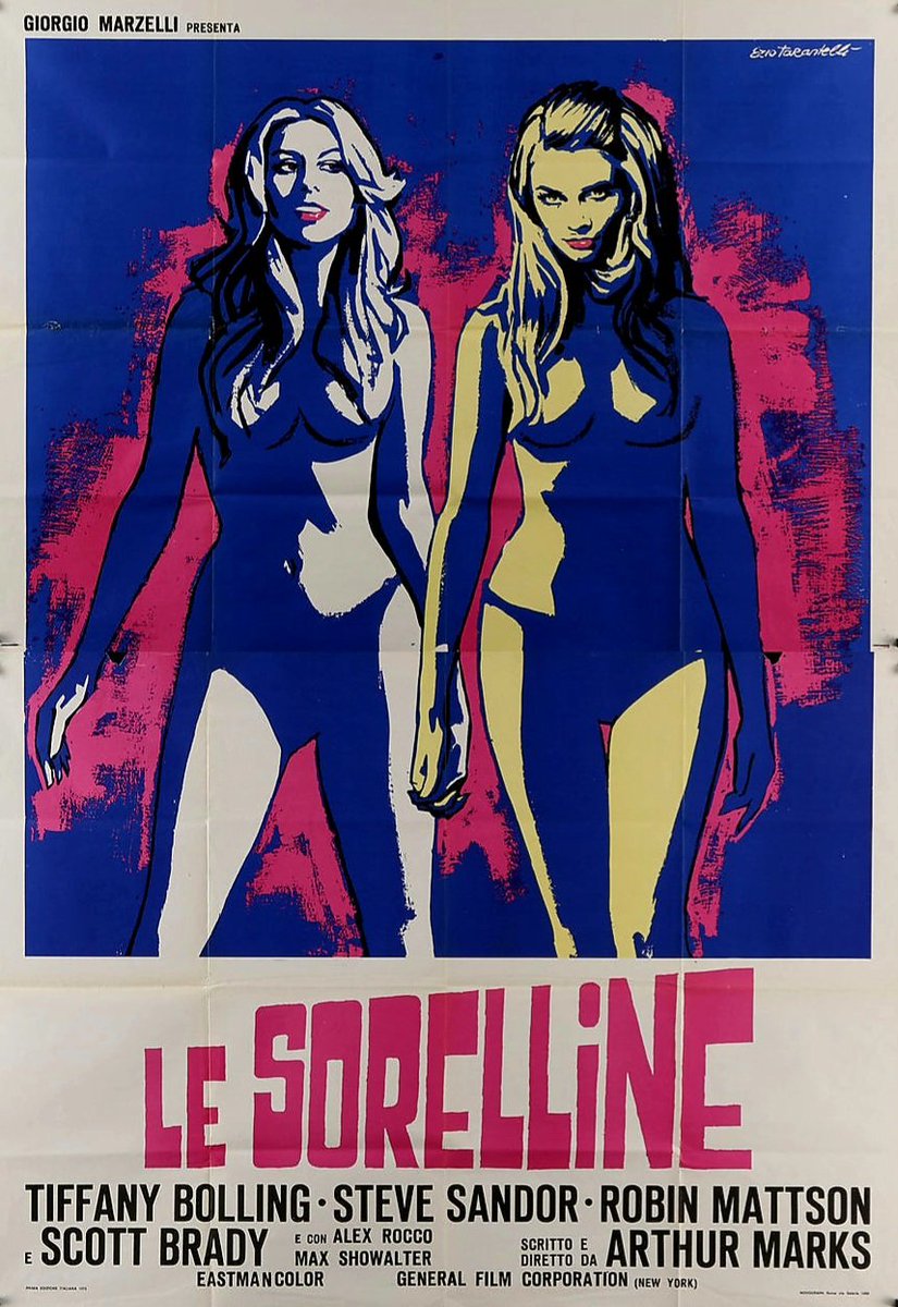 TheFilmFair's tweet photo. Italian film poster for #BonniesKids (1972 - Dir. #ArthurMarks) #TiffanyBolling #SteveSandor #RobinMattson https://t.co/xdaQaor2gP