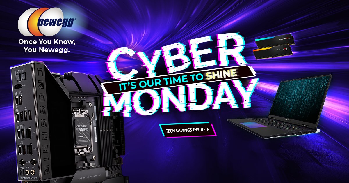 #CyberMonday is here! From now until 12/2, don't miss out on the savings and presents you can buy YOURSELF! I mean for your friends and family😅!🔗newegg.io/a497a82