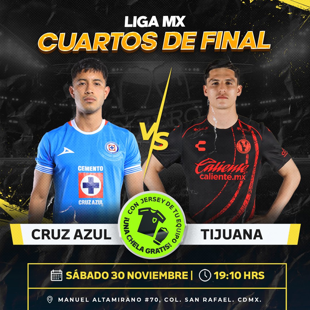 Quierochelamx's tweet photo. 📣 ¡El fútbol del sábado sabe mejor en Quiero Chela! ⚽🍻

Este 30 de noviembre tenemos una cita con la emoción:
🔥 Toluca vs América – 5:00 PM
🔥 Xolos vs Cruz Azul – 7:10 PM

Ven a disfrutar estos partidazos en nuestro Tap Room, acompáñalos con tus chelas favoritas. https://t.co/GIlWZBWNpF