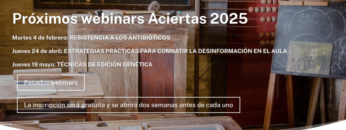 Conoce los próximos webinars Aciertas 2025 para docentes en aciertas.org