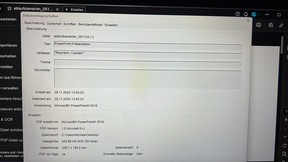 stachomike's tweet photo. Wenn die @fdp mal wieder lügen will, dass der GF nichts von dem Dokument wusste und man dann im PDF Quelltext den PPT Verfasser heraus bekommt @CarstenReymann 

Digitalkompetenz ist jedenfalls nicht eure Stärke! 

@SZ @derspiegel @zeitonline fyi https://t.co/0oESkqjG0p
