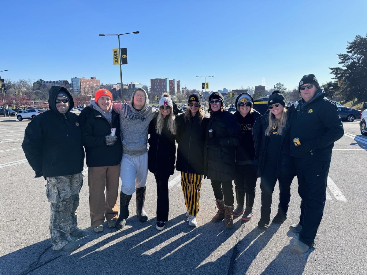 jfonley's tweet photo. Can you find 9 things similar from our photo last year to this year? Hint: one of them is an Iowa win! #fightforiowa https://t.co/t9sTuQv2mZ
