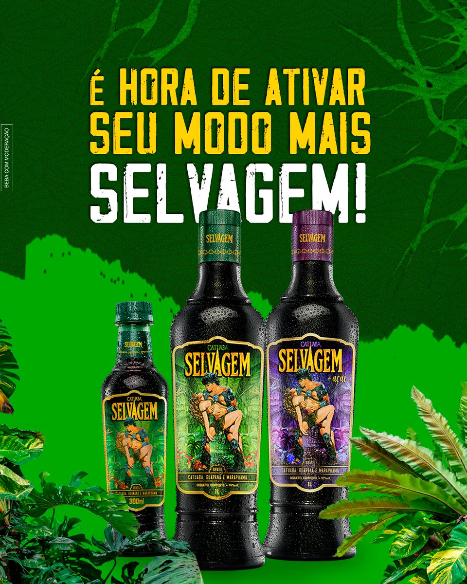 Pega sua Catu, chama a galera que todo role pede aquele suco de brasilidade, pede Catuaba Selvagem!

Beba com moderação.

#catuabaselvagem #catuaba #modoselvagemativado