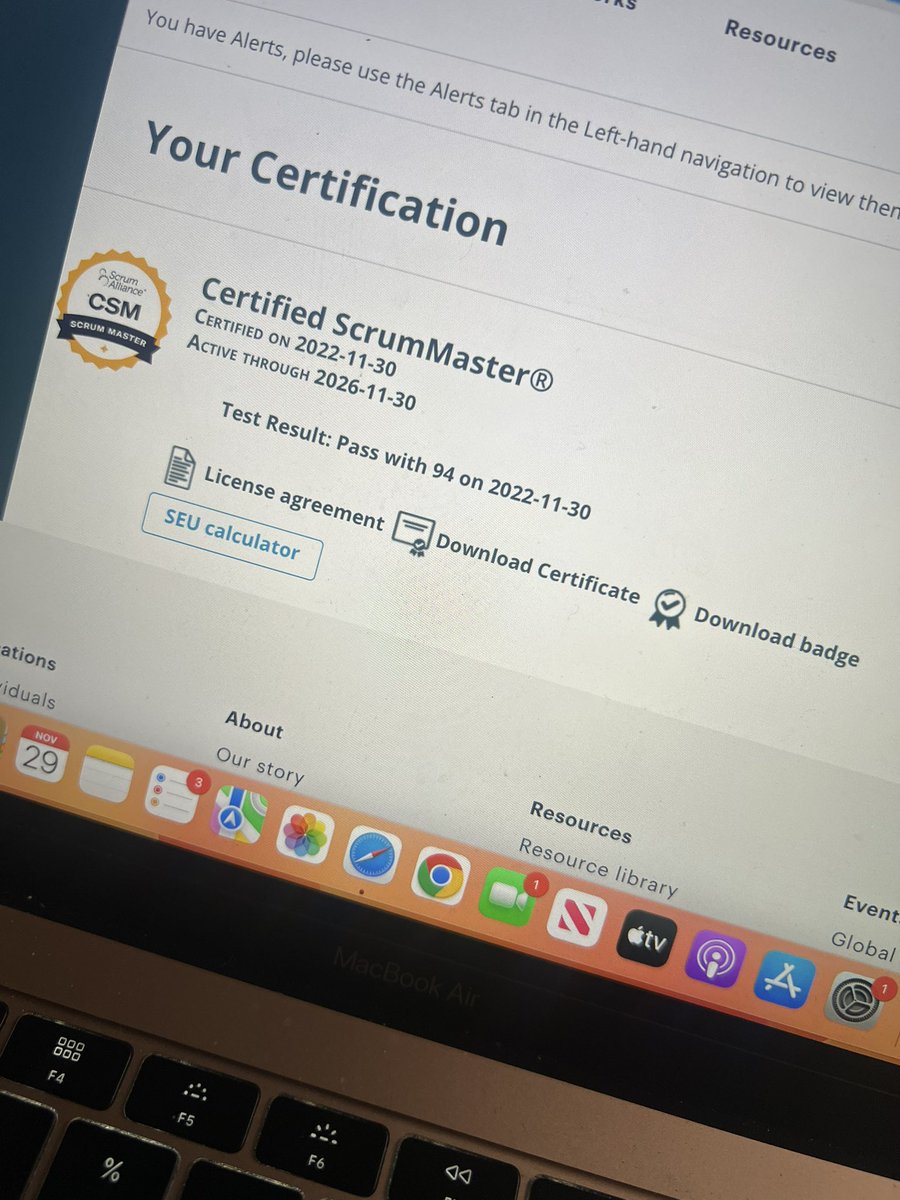 SM_TechB3aute's tweet photo. One less thing to worry about. #recertified and completed them SEUs on time 😅 https://t.co/E9HkSa9fxJ