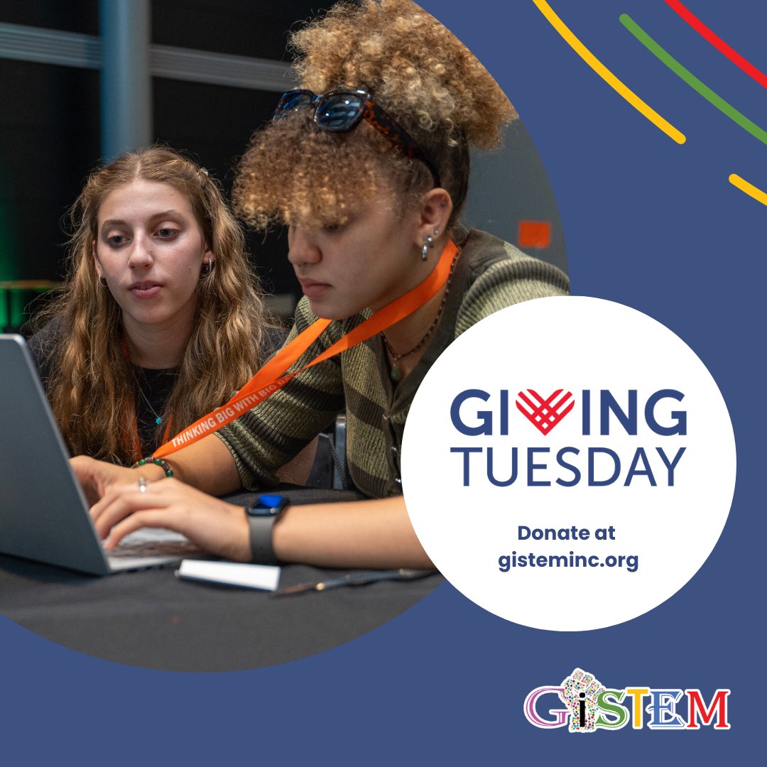 REMINDER 🔔

Tuesday is #GivingTuesday! Your support fuels our pipeline, networking, skills-building, and mentoring programs, empowering the next generation of young innovators. Head over to gisteminc.org and help us reach our goal  starting today! #GivingTuesday