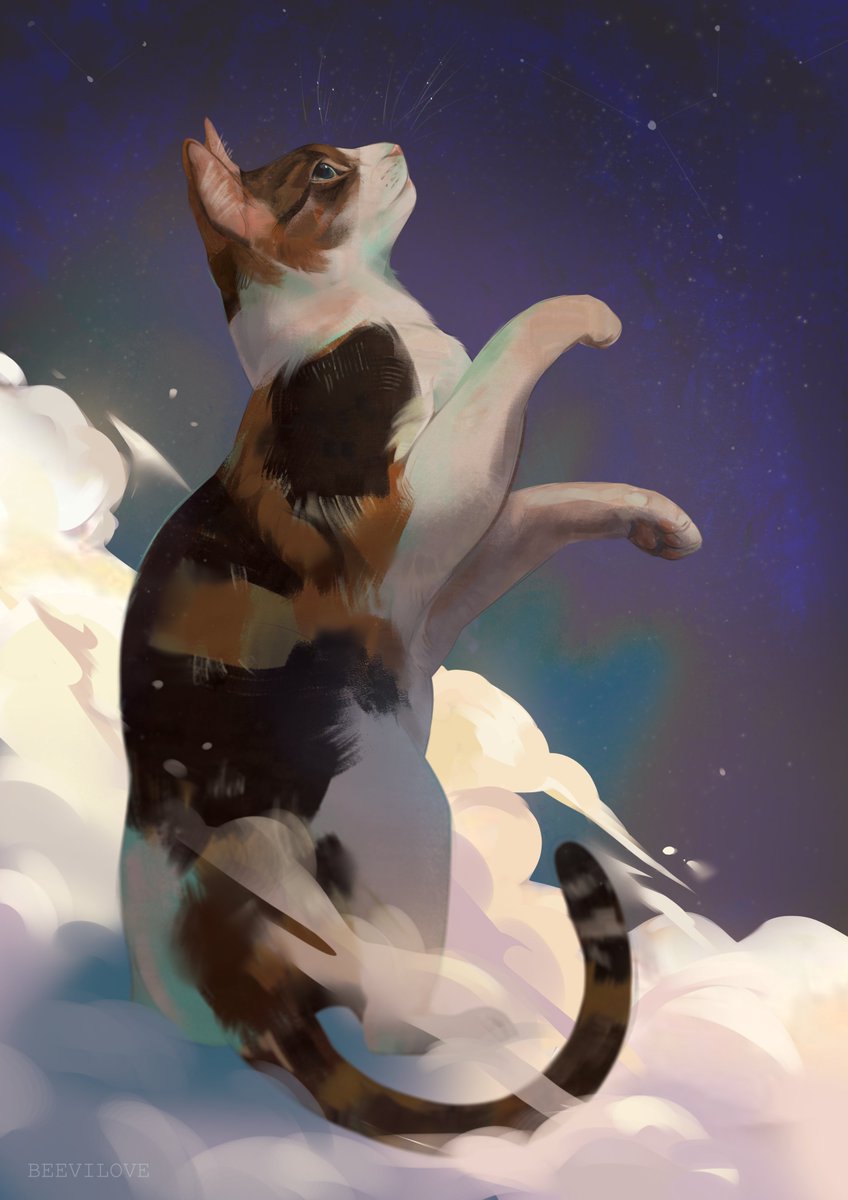 beevilove's tweet photo. CHRISTMAS R🎄FFLE  

I would love to draw one from your pet in experimental printable illustration! 

What should you do to got a chance?  
🔁💙 &amp;  fllow me!

ends 20:00 (GMT+1) 6 December 

 Good luck! 🎅 https://t.co/obBSzFkNHd