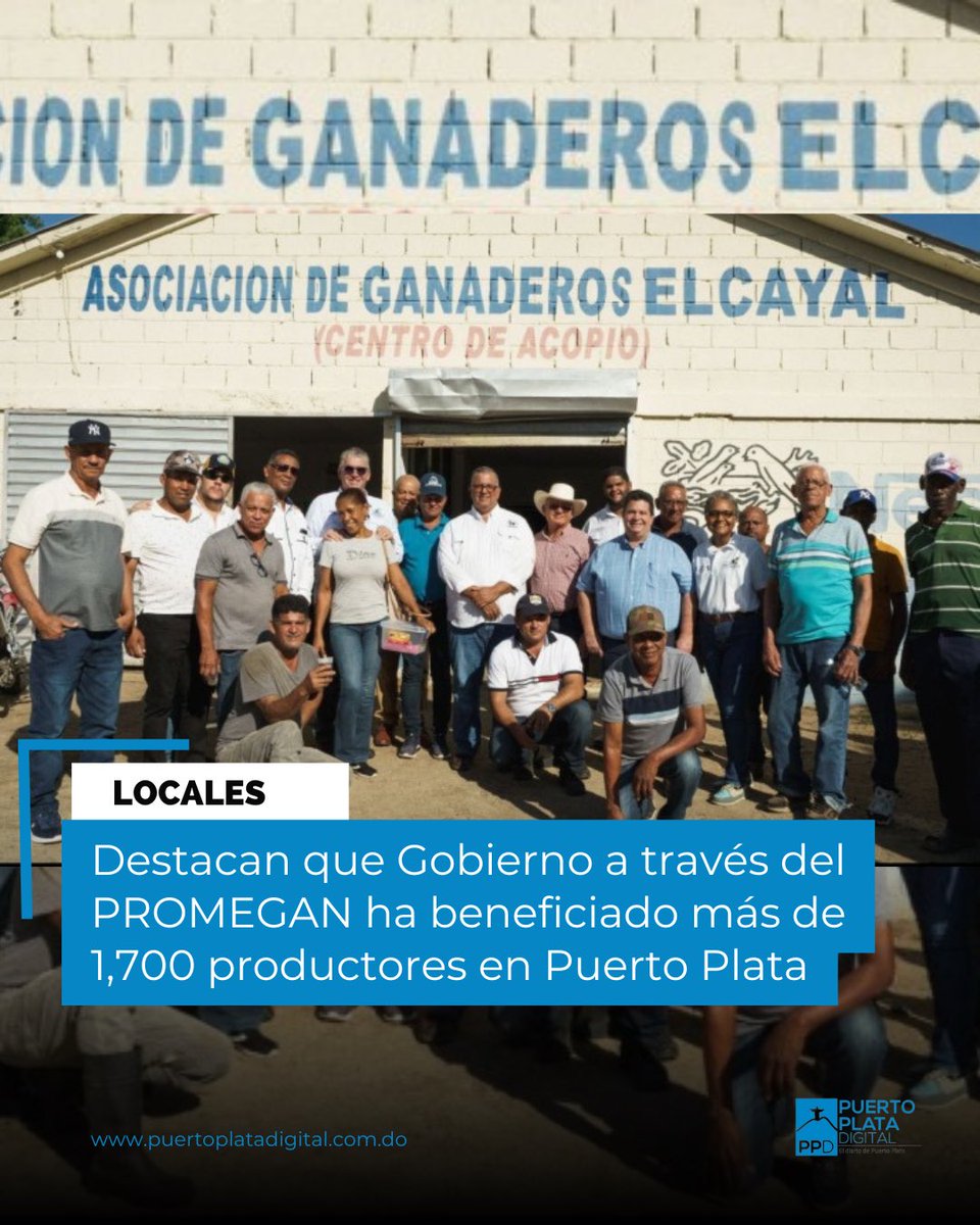 Más de 1,700 productores de varias comunidades de esta provincia Puerto Plata han sido beneficiados de manera gratuita por el Gobierno a través del Programa de Mejoramiento de la Ganadería en la República Dominicana (Promegan).

Leer Más:

puertoplatadigital.com/verNoticia.asp…

#puertoplata
