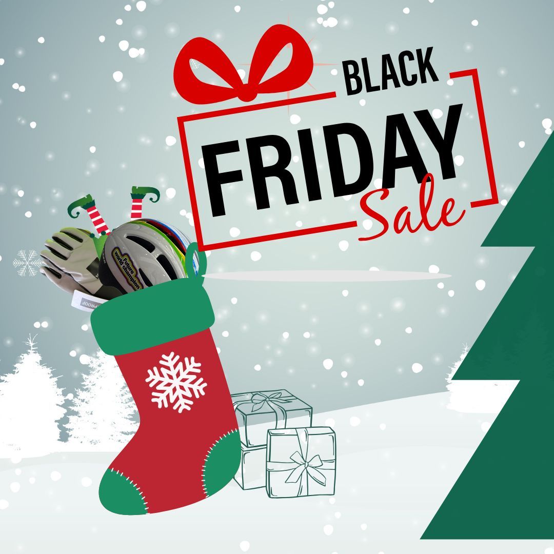 Go Green This Black Friday! 🌍🚴

Take advantage of our Black Friday Deals and grab 10% OFF all cycling accessories—this Friday and Saturday! Perfect for Christmas stocking fillers! 🎁