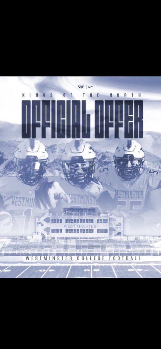 Truly blessed to receive an offer from a great program!!🙏🏾🙌🏾Thankyou Westminster💙⚔️<a href="/coachmo76/">coach mo</a> @TankRBs <a href="/WCtitansFB/">Westminster Football</a>