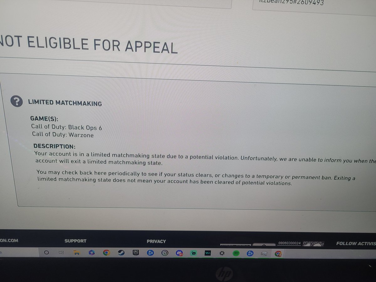 BeansItz's tweet photo. Anyone know what i can do to get unban I'm a normal ass player n someone can get salty for being killed and spam report me n get me banned n there's not a damn thing I can do like wtf @Activision https://t.co/rfWHA6ylKr
