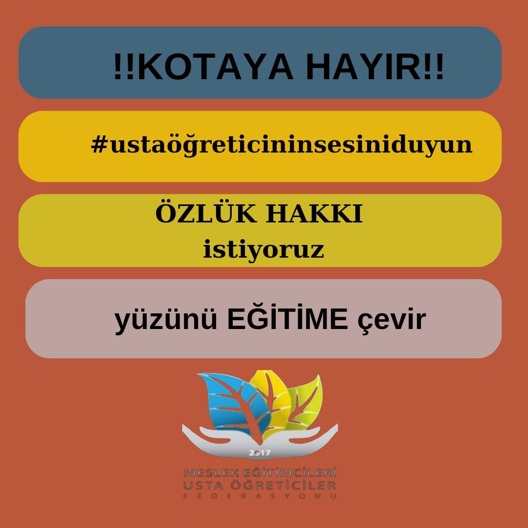 Ayşe Yanık (@ayseyan95194) on Twitter photo Usta Öğreticiler yoruldu belki ama YILMAYACAKKK
#YeterArtık
USTAÖĞRETİCİ
#SonDakika
<a href="/RTErdogan/">Recep Tayyip Erdoğan</a>
<a href="/EmineErdogan/">Emine Erdoğan</a>
<a href="/dbdevletbahceli/">Devlet Bahçeli</a>
<a href="/MHP_Bilgi/">MHP</a>
<a href="/Akparti/">AK Parti</a>
<a href="/csgbakanligi/">T.C. Çalışma ve Sosyal Güvenlik Bakanlığı</a>
<a href="/HMBakanligi/">T.C. Hazine ve Maliye Bakanlığı</a>
<a href="/Yusuf__Tekin/">Yusuf Tekin</a>
<a href="/tcmeb/">Millî Eğitim Bakanlığı</a>
<a href="/TBMMresmi/">TBMM</a>
<a href="/TBMMGenelKurulu/">TBMM Genel Kurulu</a>
<a href="/CelileErenOKTEN/">Celile Eren ÖKTEN</a>
<a href="/cengizmete/">Cengiz Mete</a> Usta Öğreticiler yoruldu belki ama YILMAYACAKKK
#YeterArtık
USTAÖĞRETİCİ
#SonDakika
<a href="/RTErdogan/">Recep Tayyip Erdoğan</a>
<a href="/EmineErdogan/">Emine Erdoğan</a>
<a href="/dbdevletbahceli/">Devlet Bahçeli</a>
<a href="/MHP_Bilgi/">MHP</a>
<a href="/Akparti/">AK Parti</a>
<a href="/csgbakanligi/">T.C. Çalışma ve Sosyal Güvenlik Bakanlığı</a>
<a href="/HMBakanligi/">T.C. Hazine ve Maliye Bakanlığı</a>
<a href="/Yusuf__Tekin/">Yusuf Tekin</a>
<a href="/tcmeb/">Millî Eğitim Bakanlığı</a>
<a href="/TBMMresmi/">TBMM</a>
<a href="/TBMMGenelKurulu/">TBMM Genel Kurulu</a>
<a href="/CelileErenOKTEN/">Celile Eren ÖKTEN</a>
<a href="/cengizmete/">Cengiz Mete</a>