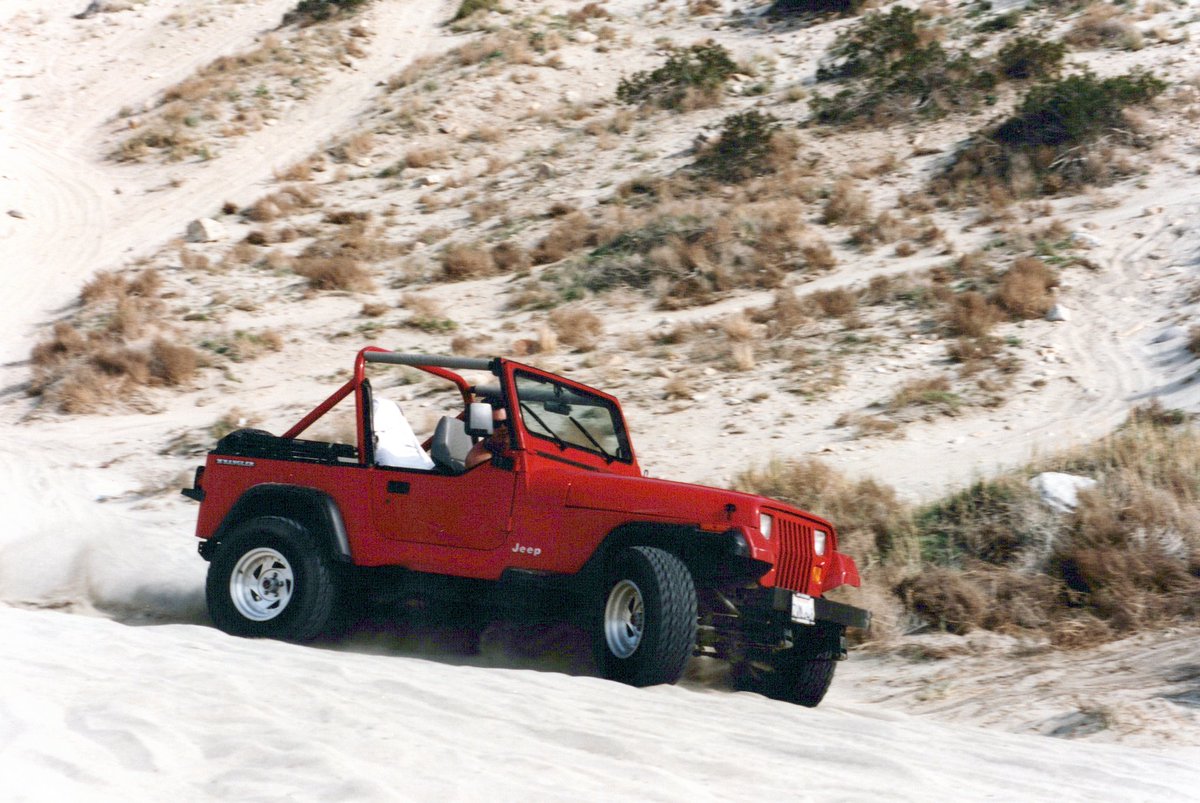 TomPorterDC's tweet photo. Jeeping at Whitewater outside Palm Springs in 1993.
 I used to be fun. #Jeep https://t.co/hw4c66mRDb