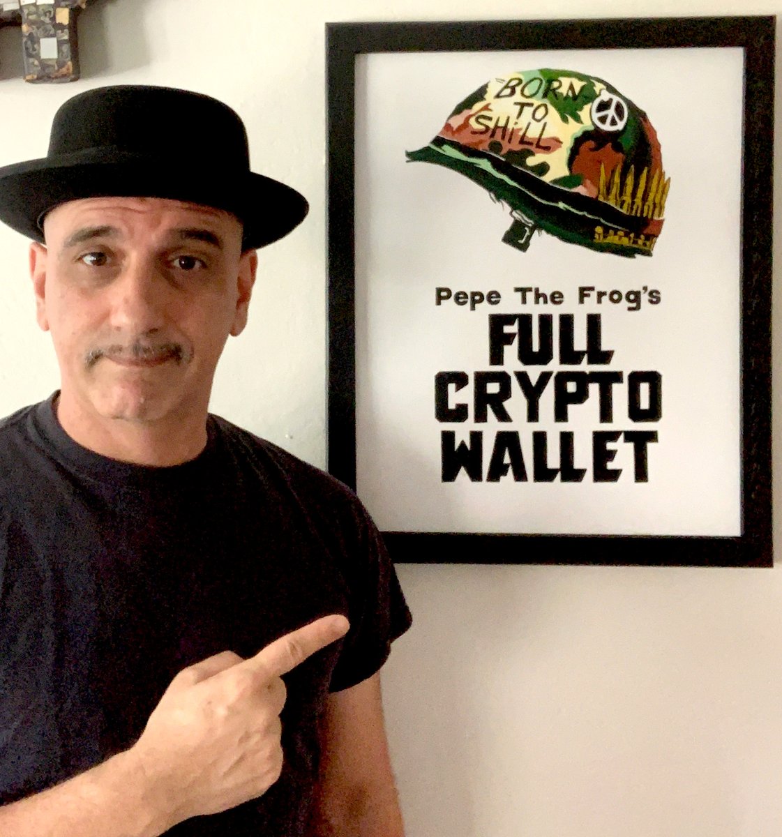 after years in trenches,  my bags are packed and ready for bull run.

"Born to Shill" by <a href="/AERAONE/">AERAONE</a>

#artcollector #pepe