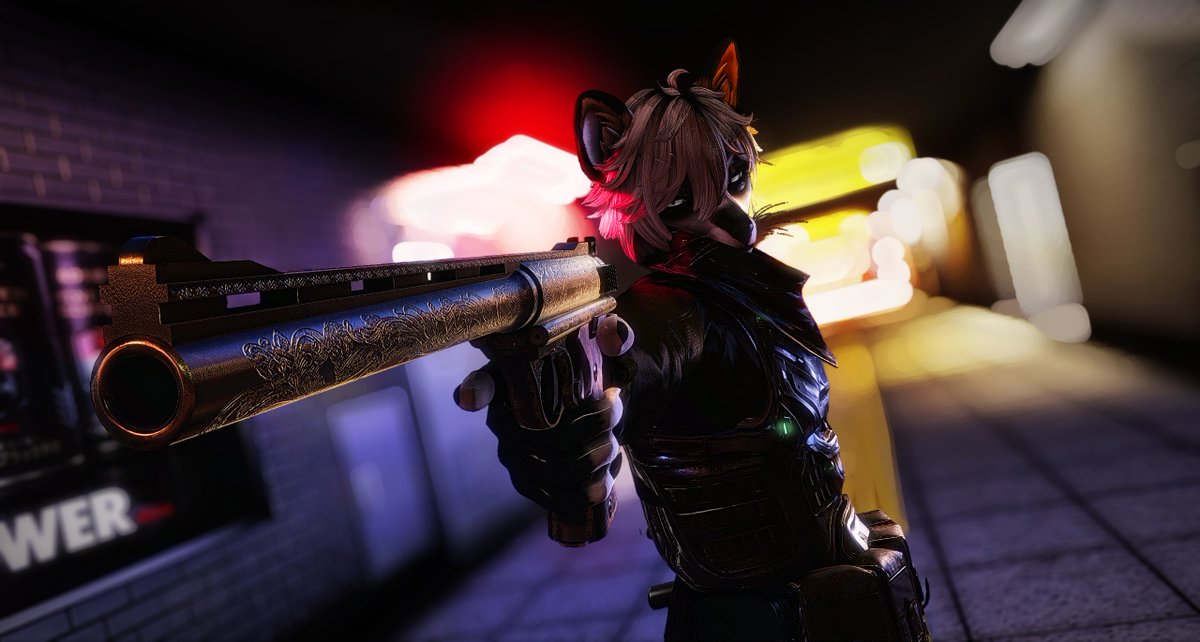 tybaltkuck's tweet photo. The Automag Hunter from SAC, available at https://t.co/hsLso8wQj5

This gun is sexy just sharing it. 
#Furry #Secondlife https://t.co/S598Hn9nKh