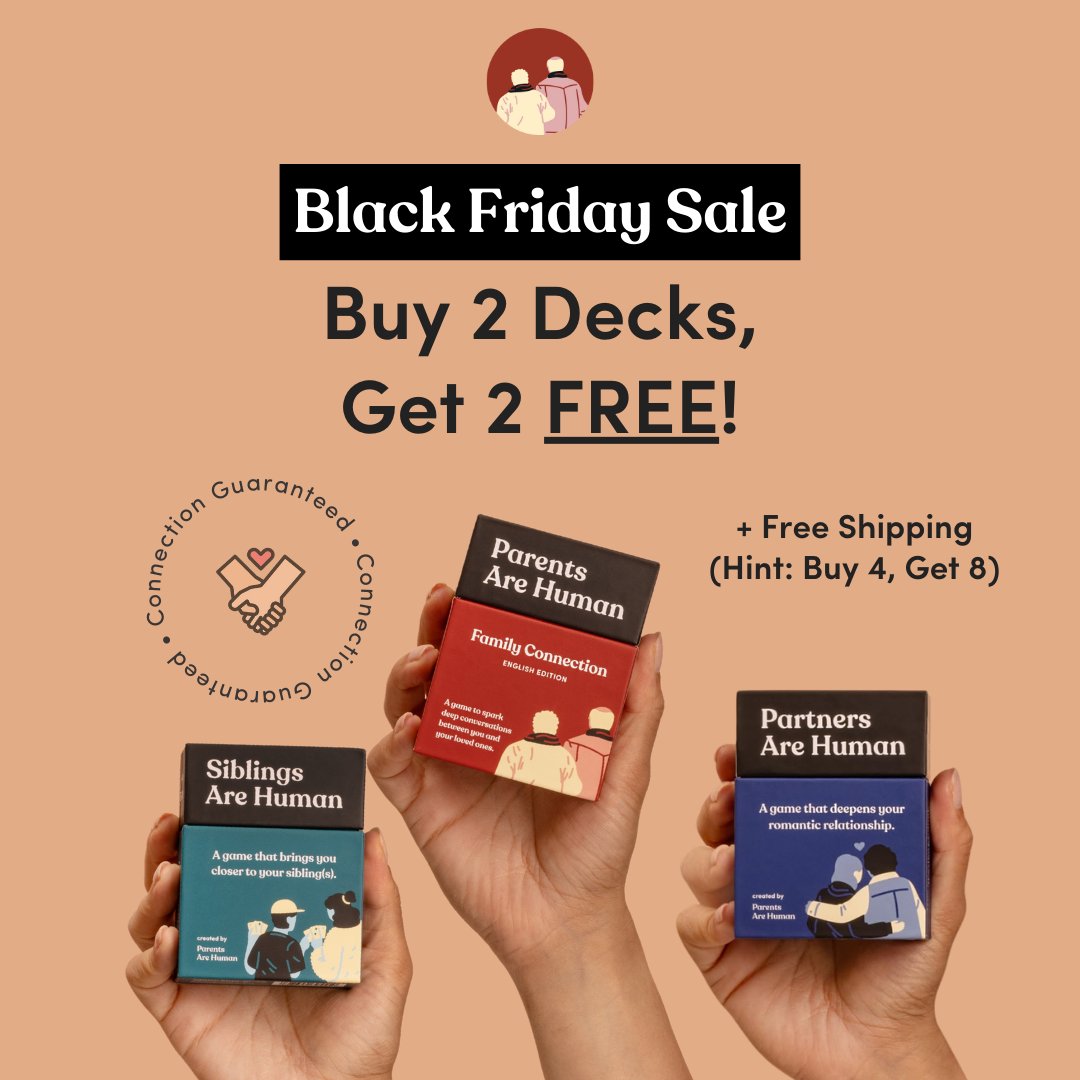 joejlam's tweet photo. This is the best deal we've ever done. We weren't sure it was a good idea, but we love you so here it goes! ❤️‍🔥

Buy Any 2 Decks, Get 2 Free! 🌟

No code needed, & it's stackable (Buy 4, Get 8).

Get something for everyone you love this year with our 6 new connection decks. 🎁

https://t.co/Eeez0RgDo2