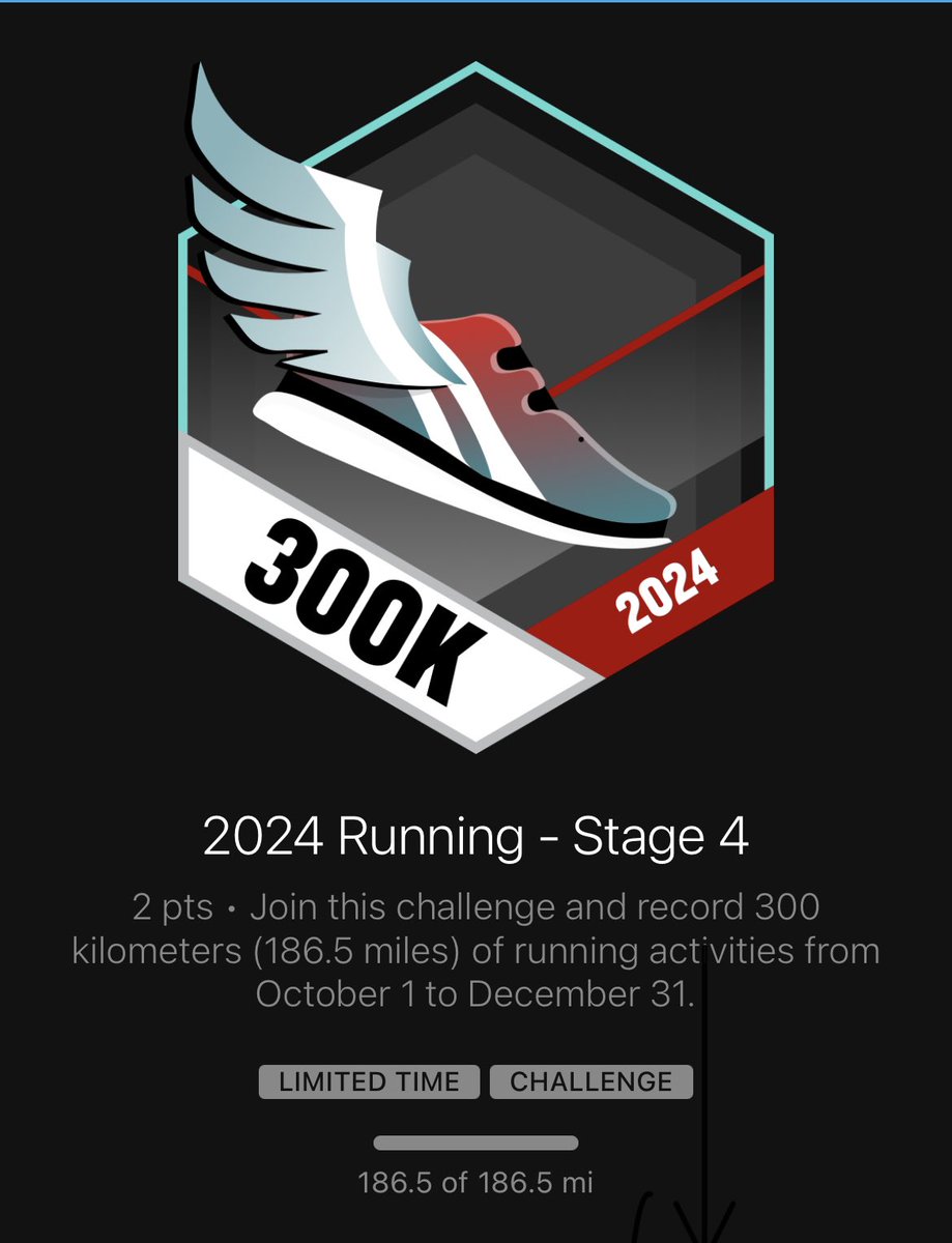 markvarner09's tweet photo. Went out &amp; enjoyed a 5 mile run with just a slight breeze with feels like 24. Got the stage 4 300k badge today. The sun playing hide &amp; seek was warm when it was out. #optouside #runchat #running https://t.co/eWbddF3dIK