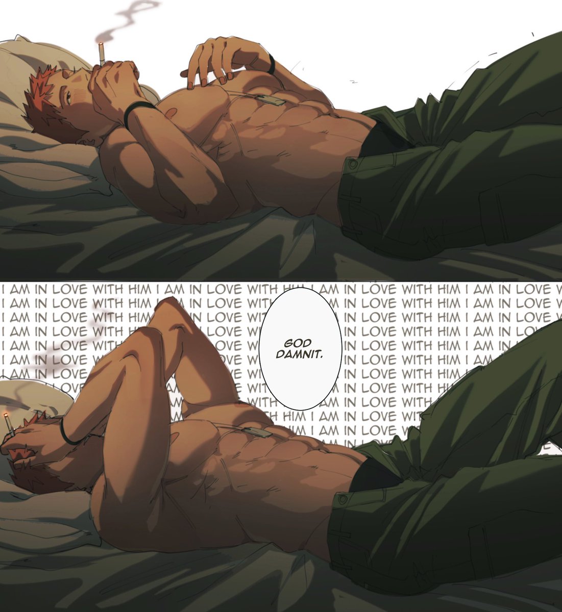 buggingout00's tweet photo. #kudoichi "cause good men die too so i'd rather be here with you"

he's pining hard let him figure it out for himself..... https://t.co/DYNTyrQjnU
