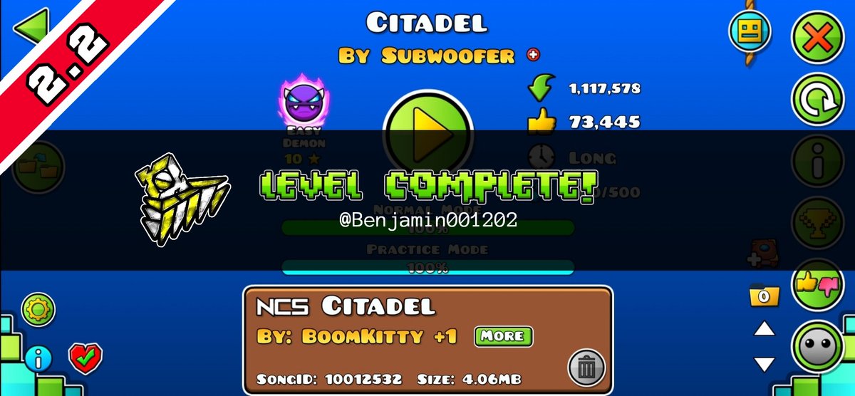 Benjamin001202's tweet photo. ● N°440.     [GD-2.1.2]
● 4 Niveles más completos | 444.
● Vamos por ésos coins...🥇🥈🥉 https://t.co/q100hrFuEs
