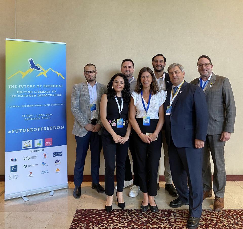 Relial Delegation is proud to attend the <a href="/liberalinternat/">Liberal International</a> Congress in Chile 🇨🇱 , where we are honored to support <a href="/LuzPobleteC/">Luz Poblete Coddou</a> from <a href="/evopoli/">Evolución Política</a> in her candidacy for Vice Presidency of LI ☀️ Vamos Luz! Liberals stand with you in your pursuit of freedom and democracy ✊