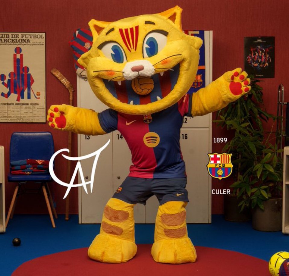 ActualiteBarca's tweet image. La nouvelle mascotte du Barça !