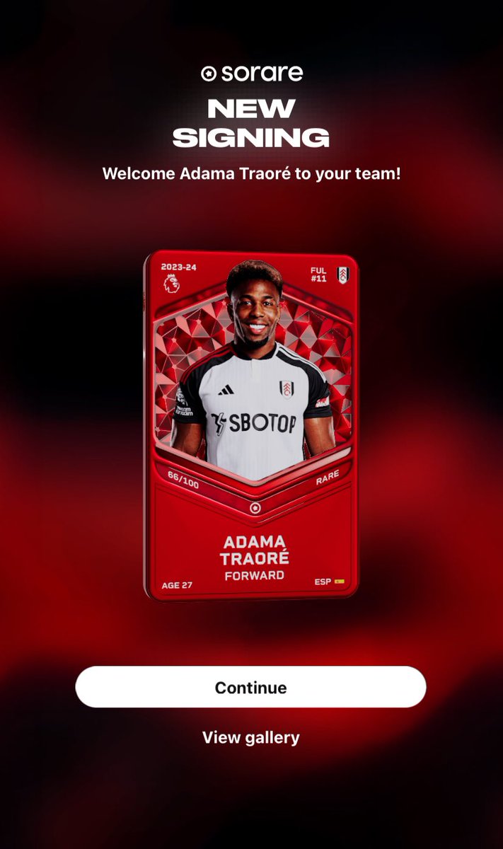 WU_GAMB1N0's tweet photo. 🚨🚨 GIVEAWAY 🚨🚨
  
To celebrate my first @Sorare win I’ve decided to give back to the community.

🔴Rare Adama Traore 🔴
 
⚡️RULES⚡️
1: Must be following @WU_GAMB1N0 
2: Like &amp; Retweet this post 
3: Comment your Sorare username 

RAFFLE ENDS MONDAY DECEMBER 2nd @ 4:27 PM est https://t.co/q0DegFLPDe