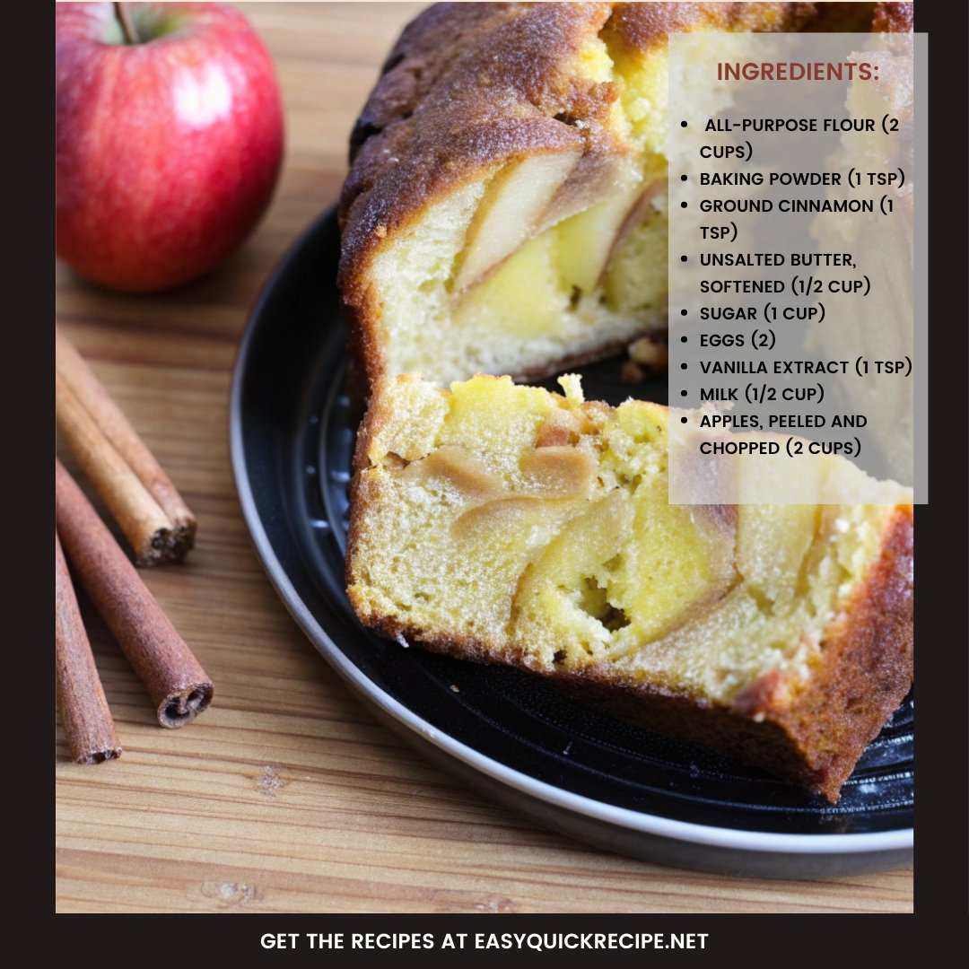 DigitalTv15104's tweet photo. 🍎 Easy Buttery Apple Cinnamon Cake 🍰

Treat yourself to this Easy Buttery Apple Cinnamon Cake! It’s moist, flavorful, and filled with warm spices, making it the perfect comfort dessert for any occasion.

#EasyAppleCake #ComfortDesserts #CinnamonLovers #FallBaking #AppleSeason https://t.co/yMp4TYia3w