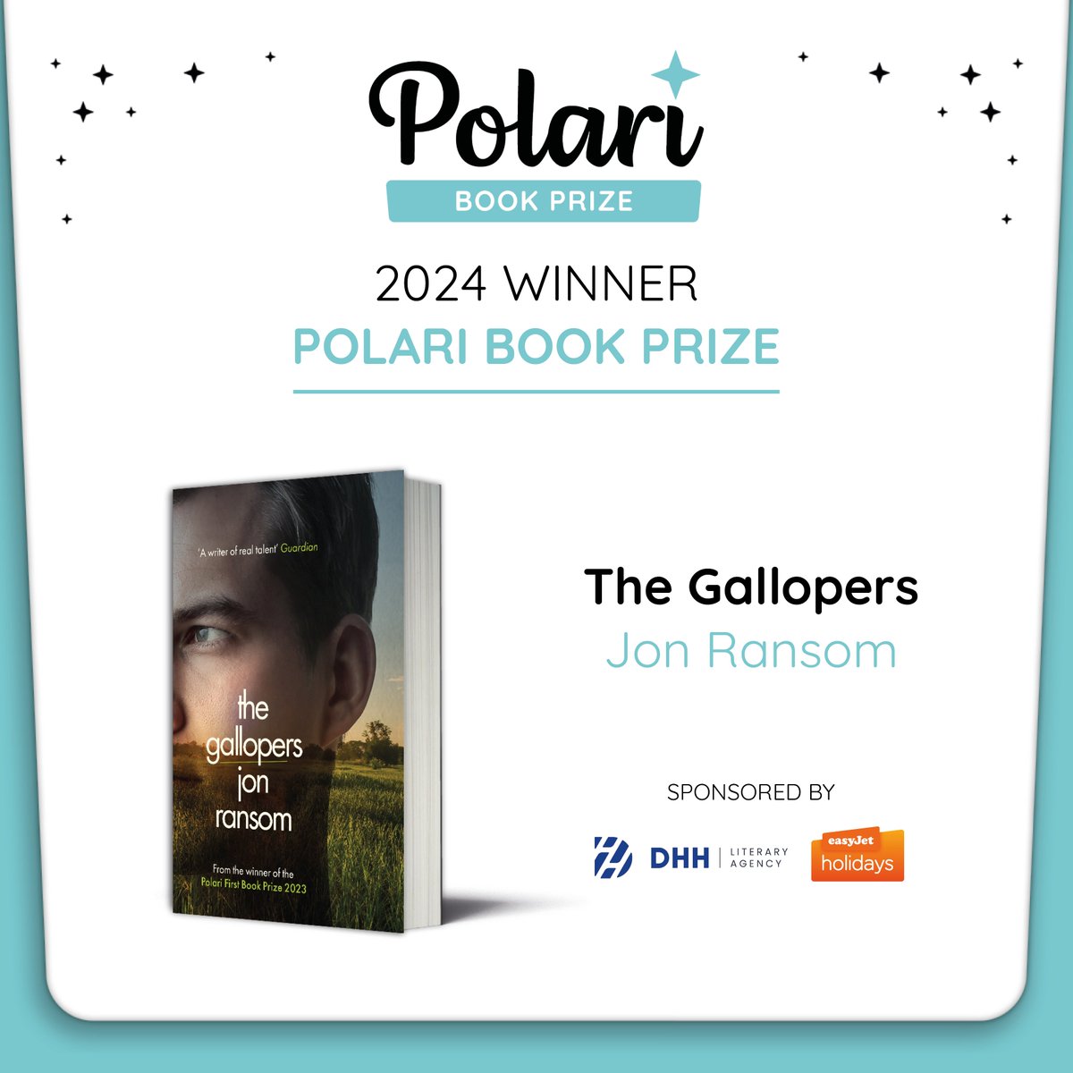 Polari Prize (@polariprize) on Twitter photo Congratulations to Jon Ransom for winning the 2024 Polari Book Prize for ‘The Gallopers’, published by <a href="/MuswellPress/">Muswell Press</a>. ⭐
“The Gallopers is set to become a classic.” - Suzi Feay (<a href="/suzifeay/">Suzi Feay</a>), 2024 Judge
Sponsored by <a href="/DHHlitagency/">DHH Literary Agency</a> and @easyjetholidays. Congratulations to Jon Ransom for winning the 2024 Polari Book Prize for ‘The Gallopers’, published by <a href="/MuswellPress/">Muswell Press</a>. ⭐
“The Gallopers is set to become a classic.” - Suzi Feay (<a href="/suzifeay/">Suzi Feay</a>), 2024 Judge
Sponsored by <a href="/DHHlitagency/">DHH Literary Agency</a> and @easyjetholidays.