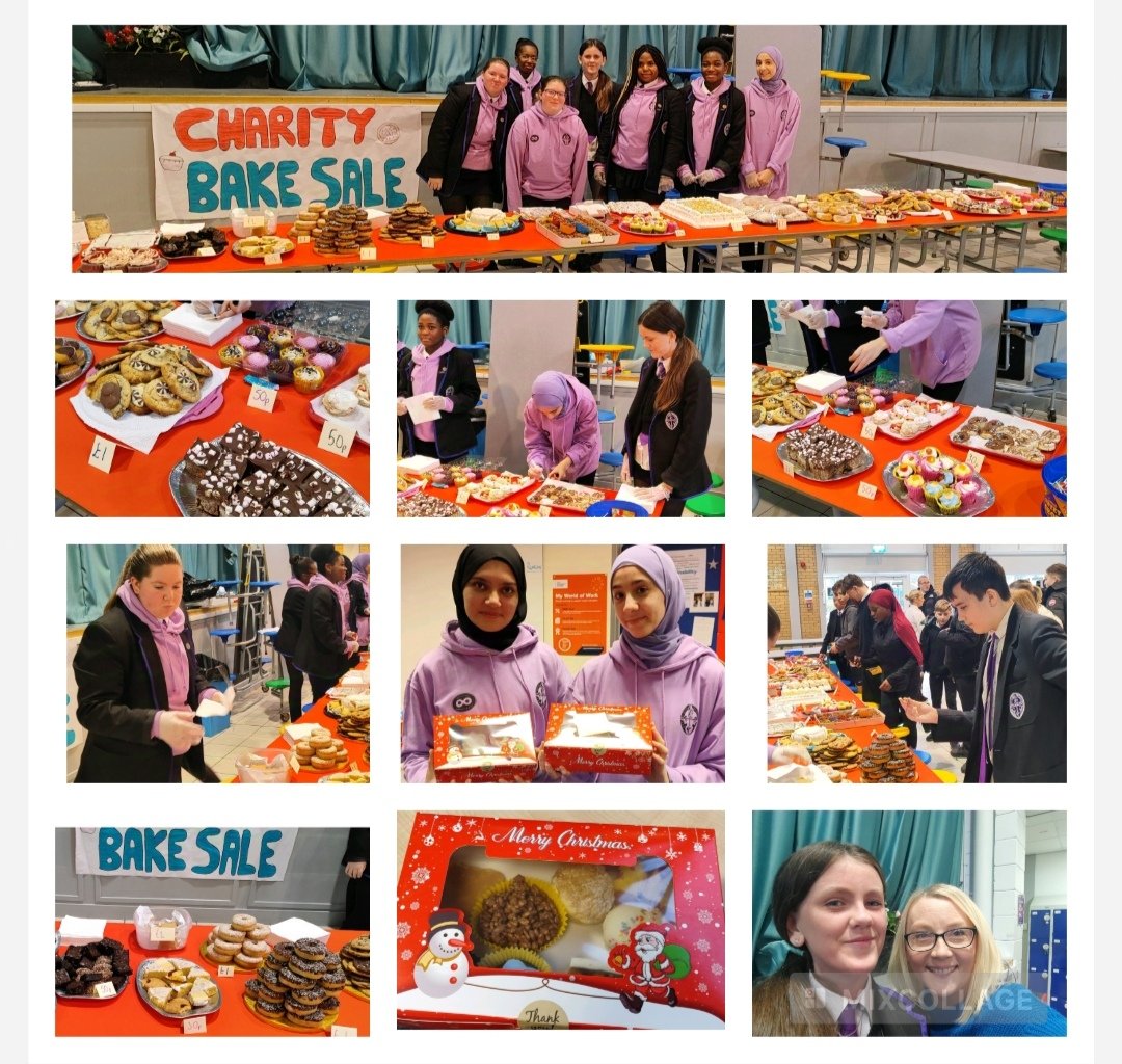 amandamadden182's tweet photo. Today's Bake Sale was a great success 🎉. S6 Personal Development  &amp; Caritas learners were fabulous from start to finish 👏 What a table of treats 🍩🍪🍰🍭 all baked or donated by staff ♥️ A special thanks to Mr McGarry @socialallsaints  &amp; Miss Feeney @REAllSaints for their help. https://t.co/DoURq5I4r8
