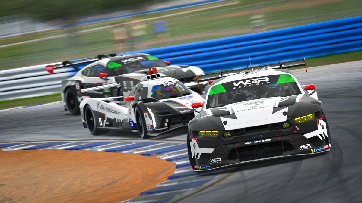 WSResports's tweet photo. 200 Laps of Sebring for the second round of the @IVRALeague Endurance Series. Our drivers are ready to take on this popular track. Hopefully, the traffic will play nice🤞
Partners:
@TheButtKicker
@nextlvlracing
@MBSimphotos
Knight Rider Designs
#wsresports #ButtKicker #nextlevelracing #esports #esport #simracing #virtualracing #iracingworld #iracing #racingteam