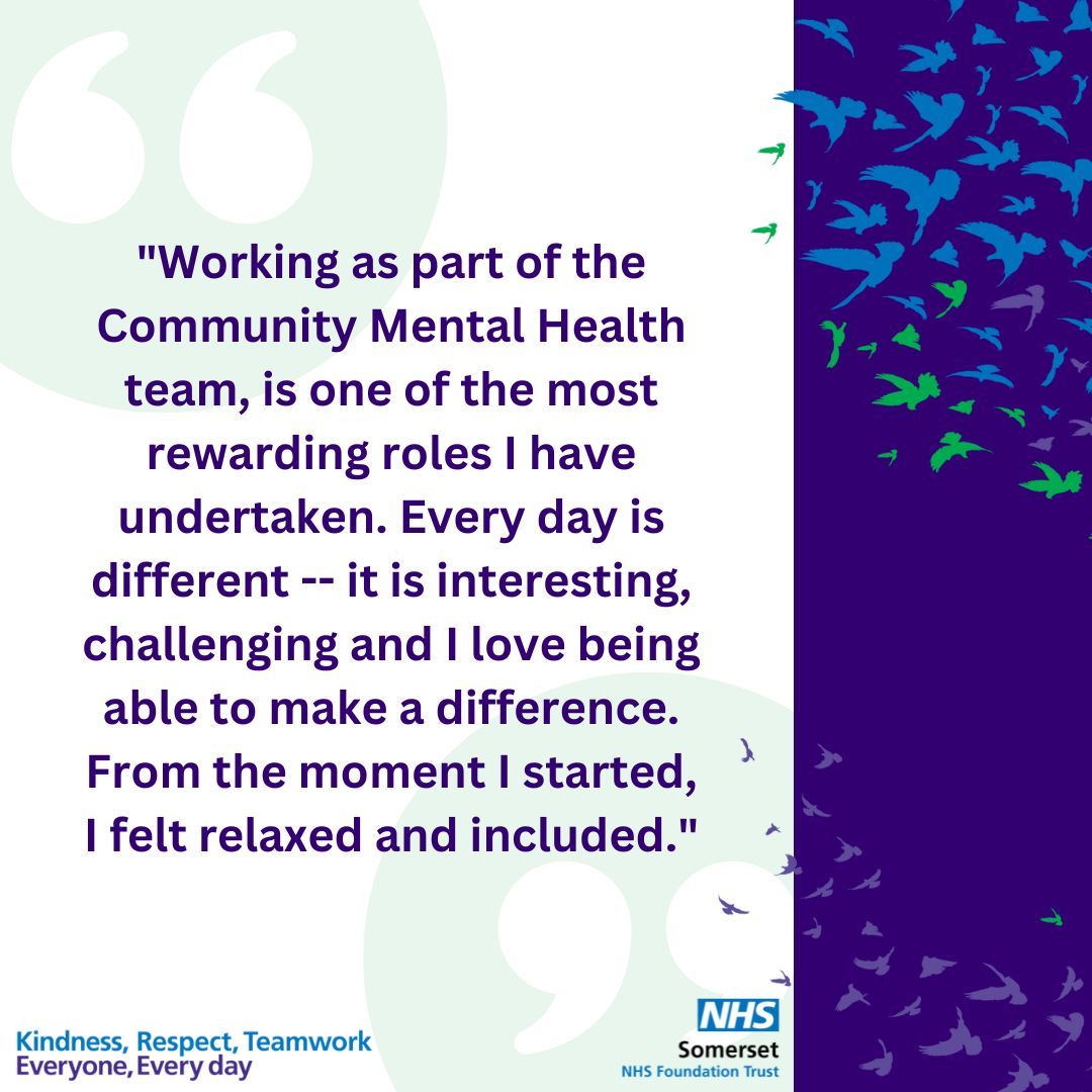 ✨ Are you a Registered Nursing Associate looking for your next challenge? ✨

An incredible opportunity has opened within our Community Mental Health Team in Bridgwater! 

Apply now! buff.ly/3AV0QtA