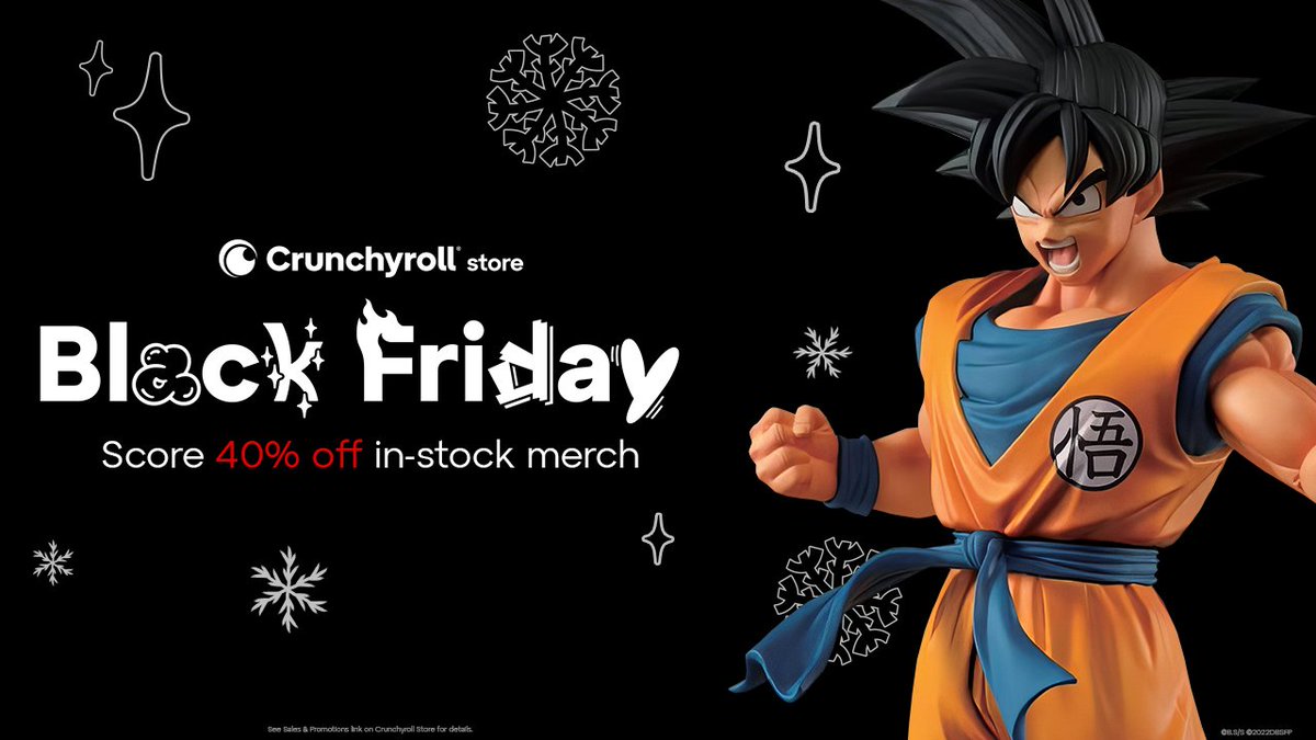 Kamehameha your shopping list with <a href="/ShopCrunchyroll/">Crunchyroll Store</a>'s Black Friday Sale! 

Snag Super Saiyan savings on figures, home video, and more before they're gone! 🐉🌟

GO: got.cr/bf2024dbs-tw